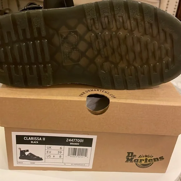 NIB Doc Marten sandals Clarissa II black size 8 - Picture 4 of 6
